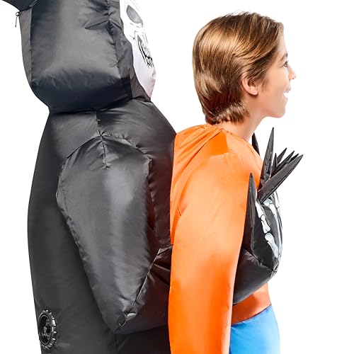 Disfraz Inflable Grim Reaper para Niños, Talla Única miniatura 5