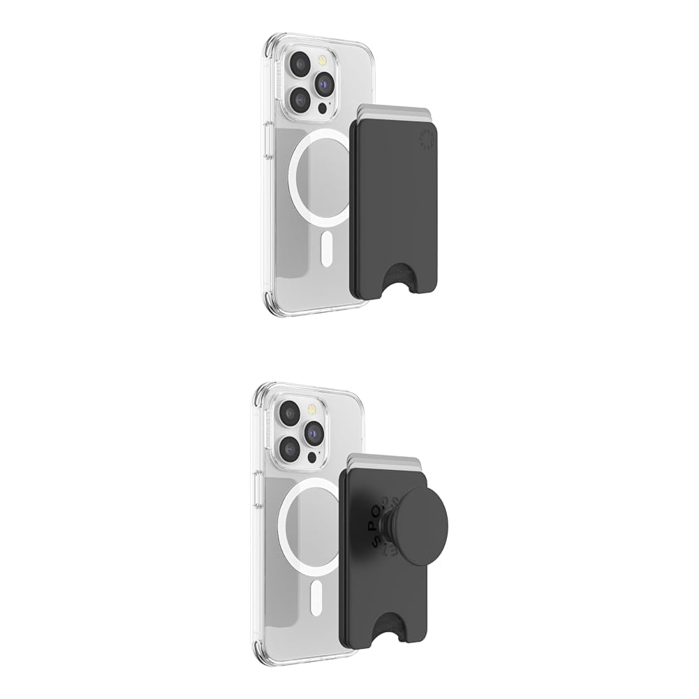 Soporte PopSockets para fundas sin MagSafe con billetero extraíble delgado y anillo adhesivo 2