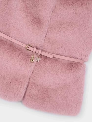 Mayoral Fur vest with belt for Girls Makeup3