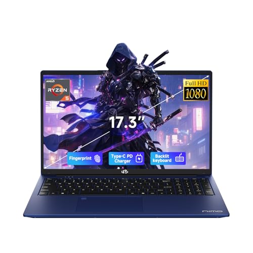 NIMO 17.3" Laptop for Business & Productivity, Ryzen 5 6600H (Up to 4.5GHz), 32GB DDR5 RAM, 1TB SSD, Radeon 660M GPU-Computer 10