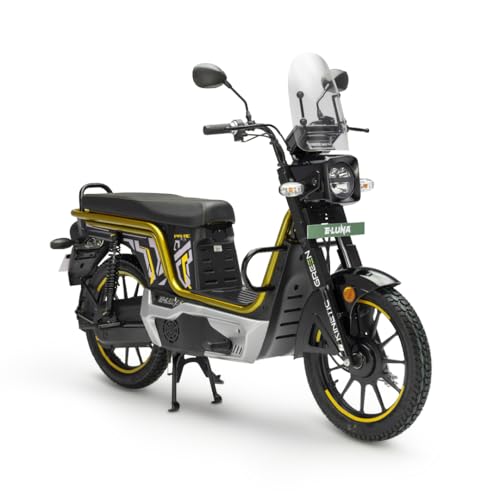 Image of E-Luna X3 Prime Electric Scooter with charger - Pearl Yellow - Ex-Showroom