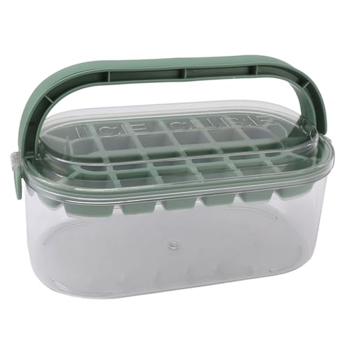 Molde para cubitos de hielo 28 cavidades base suave verde lima miniatura 3