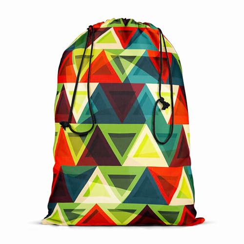 Image of ArtzFolio Grunge Triangle D3 | Reusable Sack Bag | Bag for Gym, Storage, Vegetable & Travel
