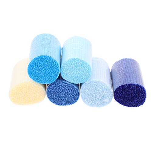 Ciieeo 7Pcs Latch Hook Yarn Tapestry Yarn Precut Colorful Replacement Yarn Bundles Rug Yarn For Diy Craft Sewing Knitting Yarn Latch Hook Supplies #TOP7