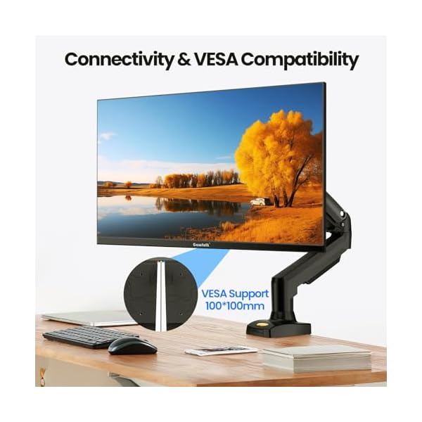 Gawfolk 32 Zoll QHD Curved Monitor 75Hz, 1440P Home Office Business PC Bildschirm, 1500R Computer Monitor Gaming unterstützt VESA – Bild 3