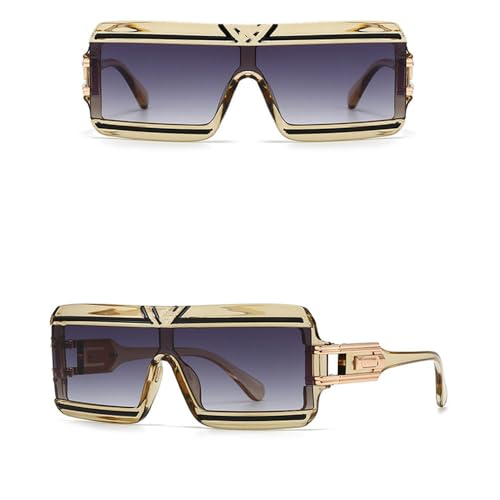 Lunettes de soleil à dégradé tendance avec protection UV400 rétro