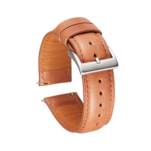 Correas de reloj de cuero genuino italiano para sustituir pulseras desgastadas de 20mm