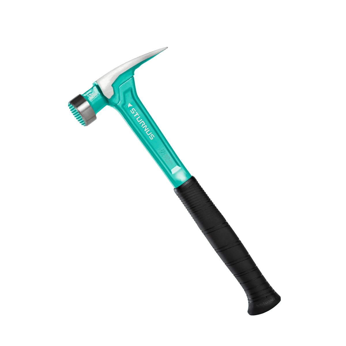 Sturnus - Martillo de garra de velocidad de 13 onzas, aluminio ligero y ergonómico, grado profesional con agarre antivibración (cabeza fresada, mango corto)