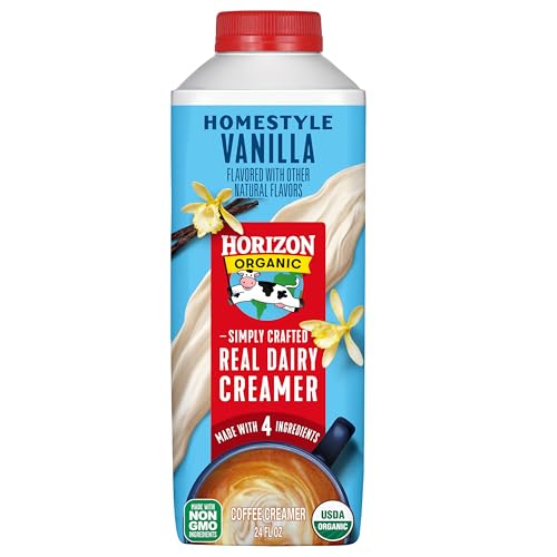 Horizon Organic Real Dairy Homestyle Vanilla Coffee Creamer, Rich and Creamy Coffee Creamer Made...