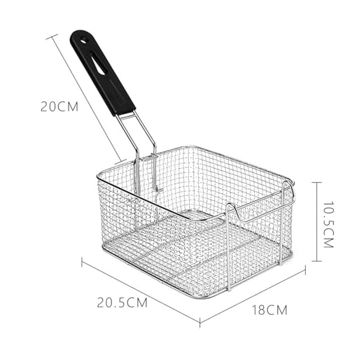 Cesta para Freidora de Acero Inoxidable para Cocina Casera y Profesional, Estilo A miniatura 3