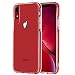 Ispider Crystal Clear Case Designed for iPhone XR, [3-Meter Anti-Fall] Premium Protective, Slim Case for Apple iPhone XR, [Hard PC Back and Dual-Layer Reinforced TPU Bumper Frame] - Red