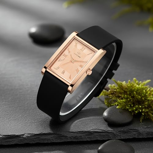 Image of CHARLIEKEEN Slim Analogue Watch, Black Dial, Leather Strap