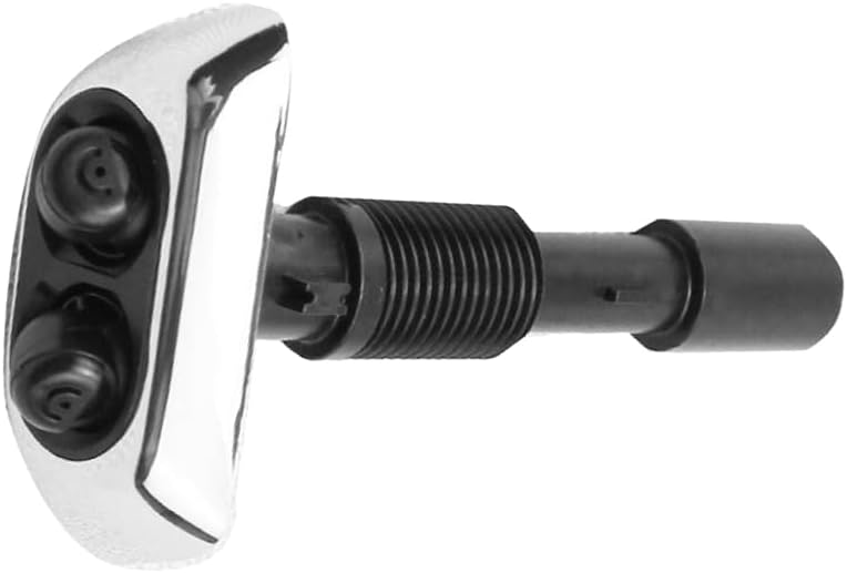 61678370559/61678370560, Headlight Headlamp Washer Nozzle Jet Sprayer, 1994-2001 Compatible with BMW E38 7 Series 725 728 730 735 740 750 - Black+Silver
