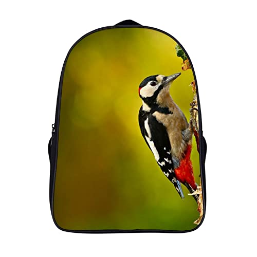 Sac d'école unisexe Animal Woodpecker pour ado sac à dos de loisirs et voyage 40x28x16cm