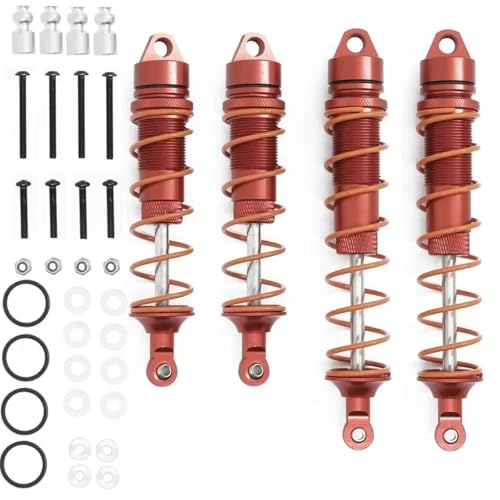 Compatible With ARRMA For Kraton 1/8 RC �J�[�A�b�v�O���[�h�p�[�c 4 �� 110mm 135mm ���^���I�C���V���b�N�A�u�\�[�o�[�_���p�[�ƌ݊������� �p�[�c RC�J�[(Red)