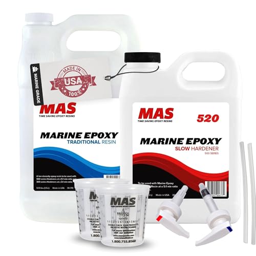 MAS Epoxies 5:1 Traditional Marine Epoxy Resin Kit