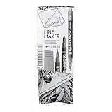 grafiker oberwallis Graphik Line Makers verkauft in einer Packung von 3 Stück. Farbe: Graphit. Pack enthält 3 Graphitstifte in den Federstärken 0,1, 0,3, 0,5; Stift-Pack exklusiv entworfen von Carne Griffiths.