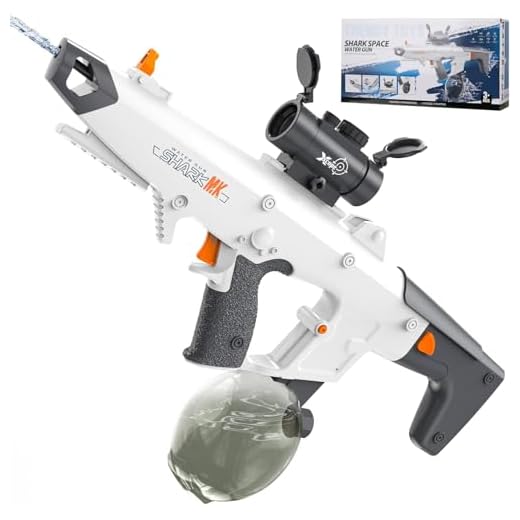 Electric Water Gun for Kids Adults - Automatic Squirt Guns Up to 33 Ft Long Range with Large Capacity 810cc, Summer Outdoor Beach Swimming Pool Party Toys, Gift for Boys Girls Age 6-12 Years Old Grey