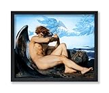Monem Art Vintage Alexandre Cabanel Poster - The Fallen Angel Print - Lucifer Art - Devil Art - Archangel Art - Mythological Art - Great Living Room or Bedroom Wall Decor - 11x14 UNFRAMED Wall Art