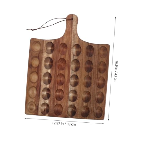 Plateau en bois réversible de présentation charcuterie et douceurs