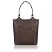 Solo Executive 16 Inch Leather Laptop Bucket Tote, Espresso