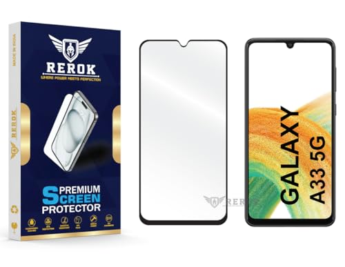 Image of Gorilla Tempered Glass Screen Protector Compatible with Samsung Galaxy A33 5G [Pack of 1] | Edge-to-Edge, Bubble-Free, Case Friendly, Easy Installation Kit