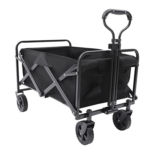 Remorque de transport portable avec chariot pliable robuste pour camping et jardin
