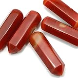 Type de pierre : cornaline. Carnelian Crystal Massage Wand by CrystalAge