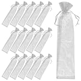 ifundom Organzabeutel 20 Stück in Silber Strapazierfähige Organza Beutel mit Praktischem Kordelzug...