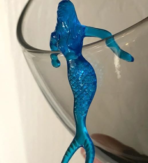 Plastic Cocktail Drink Mermaids (72) - Tiki Bar Mermaid Markers