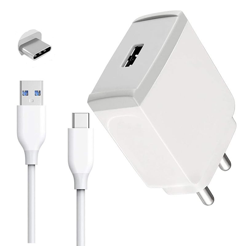 ANSELMO GLOBAL | 15watts QC 3.0Amp Fast Wall Charger Adapter | Compatible for Motorola Moto G 5G Charger | All Android Phone | 1 Meter USB Type C Data Cable are Free | Bis Certified | Pack of 2