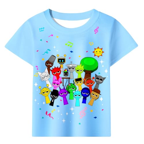 Shirts Tshirts for Kids Boys Music Game Fashion Teeshirt 5-10 Years