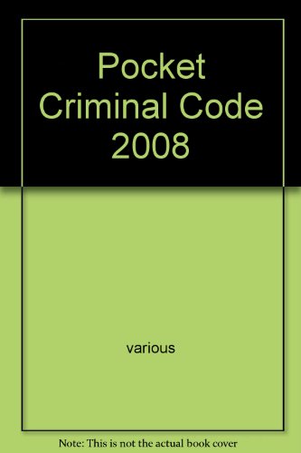 Pocket Criminal Code 2008