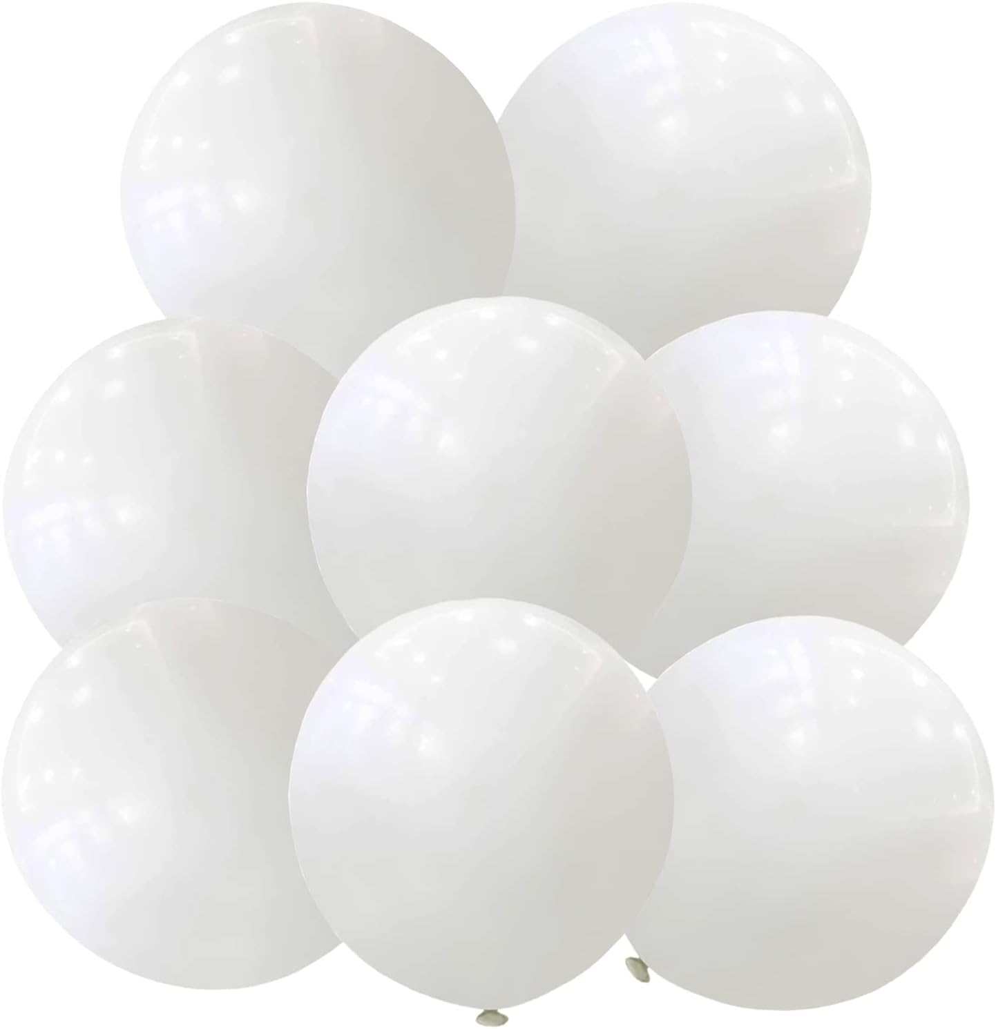 White Balloons, 100 Pcs 12 inch Latex White Party Balloons
