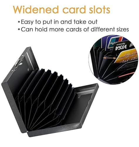 Generic Trendy 8-Slot RFID Stainless Steel Credit Card Holder (Black) - Image 5