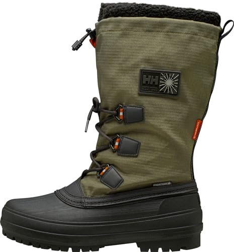 Helly Hansen Arctic Patrol Winter Boot for Men - Insulated, Waterproof, Durable Snow Boot for Extreme Cold Weather, 431 Utility Green/Black - 9