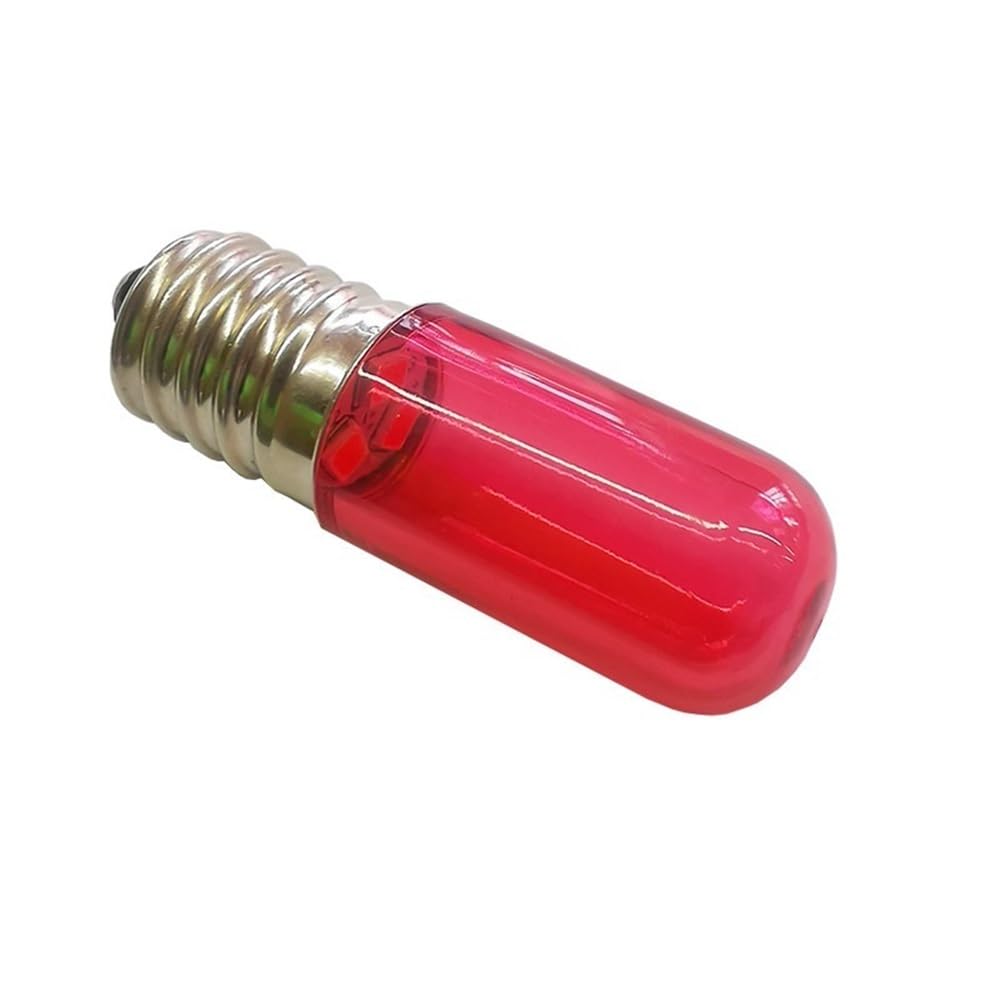 RZL Lighting, Confezione da 20 lampadine a filamento LED AC220V E14/E12 T15 0,5 W indicatore luminoso for frigorifero(Verde,E14)