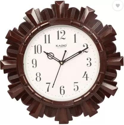 Analog 31.5 cm X 31.5 cm Wall Clock (Maroon, with Glass, Standard)