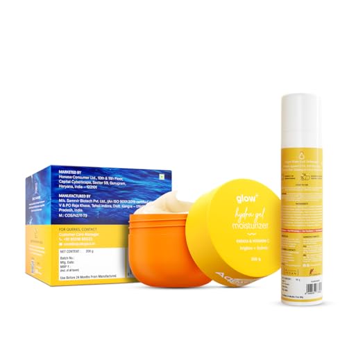 Image of Aqualogica Hydra Glow Duo | Dewy Sunscreen + Hydra Gel Moisturizer | 24-Hour Intense Hydration | SPF 50+ & PA++++ Protection | All Skin Types