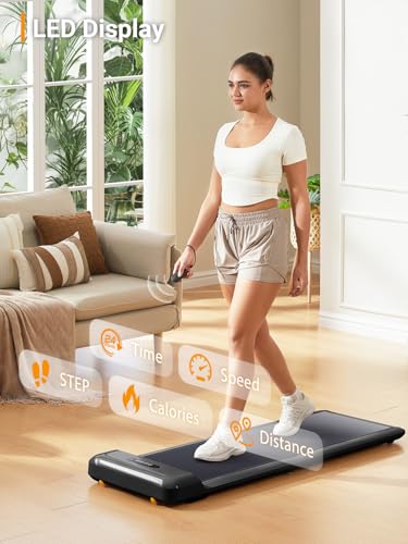 Image of WalkingPad C2 Foldable Walking Pad Treadmill, Under Desk Compact Design | Foldable design for compact storage and space saving, Smart FootSense control and LED display for easy daily walking use