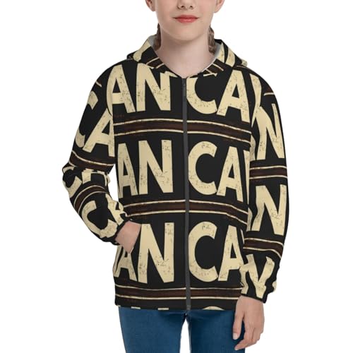 Man Cave Retro Kids Pullover Hoodies Boys Zip Up Sweatshirts Girls Athletic Clothes with Pocket3