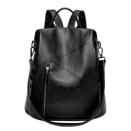 MANNUOSI Femme Sacs portés dos Antivol Mode Multifonctionnel Sac à BandoulièRe En Cuir PU...