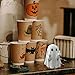 Ghost Figurines Halloween Decorations, Small Resin Ghosts Statue Halloween Decor, Cute Ornaments for Home Indoor Porch Office Desk (Ghost)