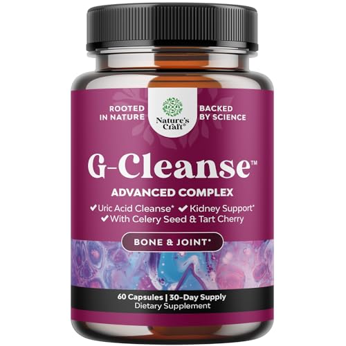 Natures Craft G-Cleanse Uric Acid Supplement - Uric Acid Cleanse for Joint & Kidney Support - Kidney...
