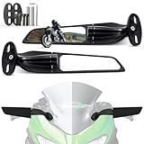 Benlari Motorcycle Rear View Mirrors, Large Size...
