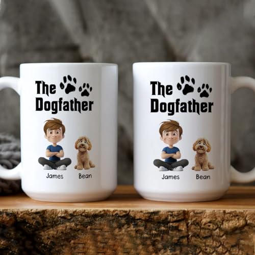 The Dogfather Mug Cerámico Personalizado miniatura 5