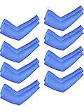 8 Pairs Unisex Arm Sleeves UV Sun Protection Cooling Sleeves for Driving Jogging Golfing Riding Outdoor Activities (Style 15)