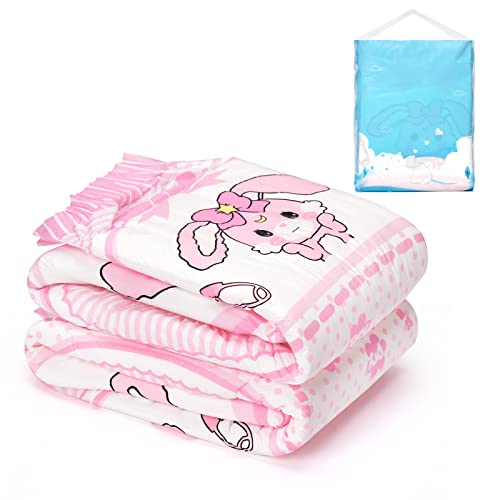 Image of Littleforbig Adult Printed Diaper 2 PCS - Baby Usagi Cute Diaper (Large 36 inch-48 inch)