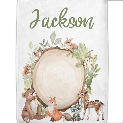 Image of Custom Baby Blanket,Personalized Blankets for Kids with Names,Customized Blankets with Name for Boy,Personalized Baby Blanket for Girl Customized Blanket,Gift for Birthday Christmas(60 inchX80 inch)