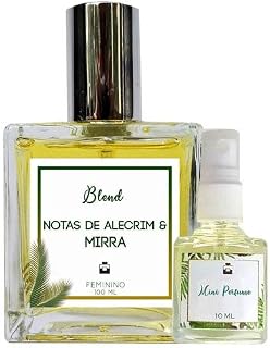 Perfume Notas de Alecrim & Mirra 100ml Feminino - Blend de Óleo Essencial Natural + Perfume de presente